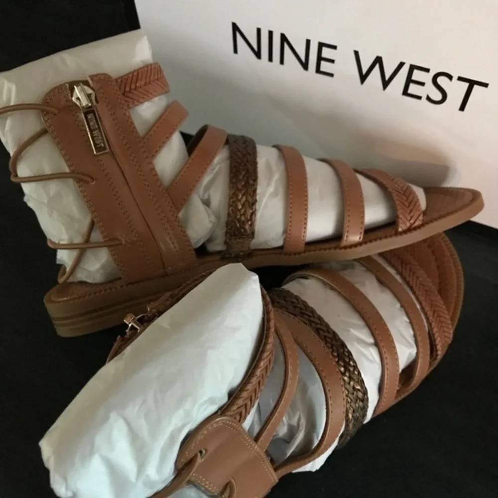 NWB Nine West Leather Sandals 6.5